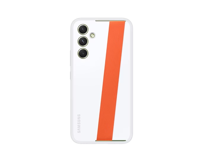 Samsung Zadný kryt s pútkom EF-XA546C pre Samsung Galaxy A54, biely