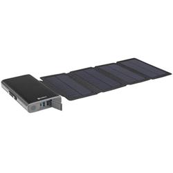Sandberg Solar 4-Panel Powerbank 25000 mAh, solárna nabíjačka, čierna