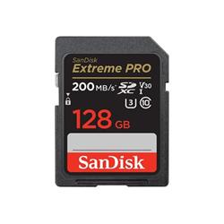 SanDisk Extreme Pro SDXC 128GB 200 MB/s C10 V30 UHS-I U3
