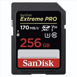 SanDisk Extreme Pro SDXC 256GB 170 MB/s C10 V30 UHS-I U3 SDSDXXY-256G-GN4IN - Paměťové karty
