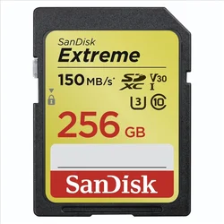 SanDisk Extreme SDXC 256GB 90MB/s Class10 UHS-I (U3) V30 SDSDXV5-256G-GNCIN - Paměťové karty