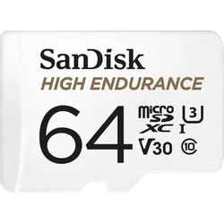 SanDisk High Endurance microSDXC 64GB 100 MB/s UHS-I U3 Class 10 + Adaptér 