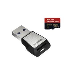 SanDisk microSDXC Extreme Pro 64GB 275MB/s Class10 U3 UHS-II + čtečka (SDSQXPJ-064G-GN6M3) - Paměťové karty