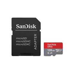 SanDisk microSDXC Ultra 128GB UHS-I U1, A1 Class 10 + Adaptér