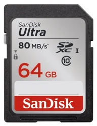 SanDisk Ultra SDXC 64GB 80MB/s Class 10 UHS-I (SDSDUNC-064G-GN6IN) - Paměťové karty