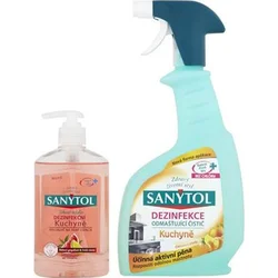 Sanytol duopack Dezinfekce odmašťující čistič kuchyně + dezinfekční tekuté mýdlo kuchyně