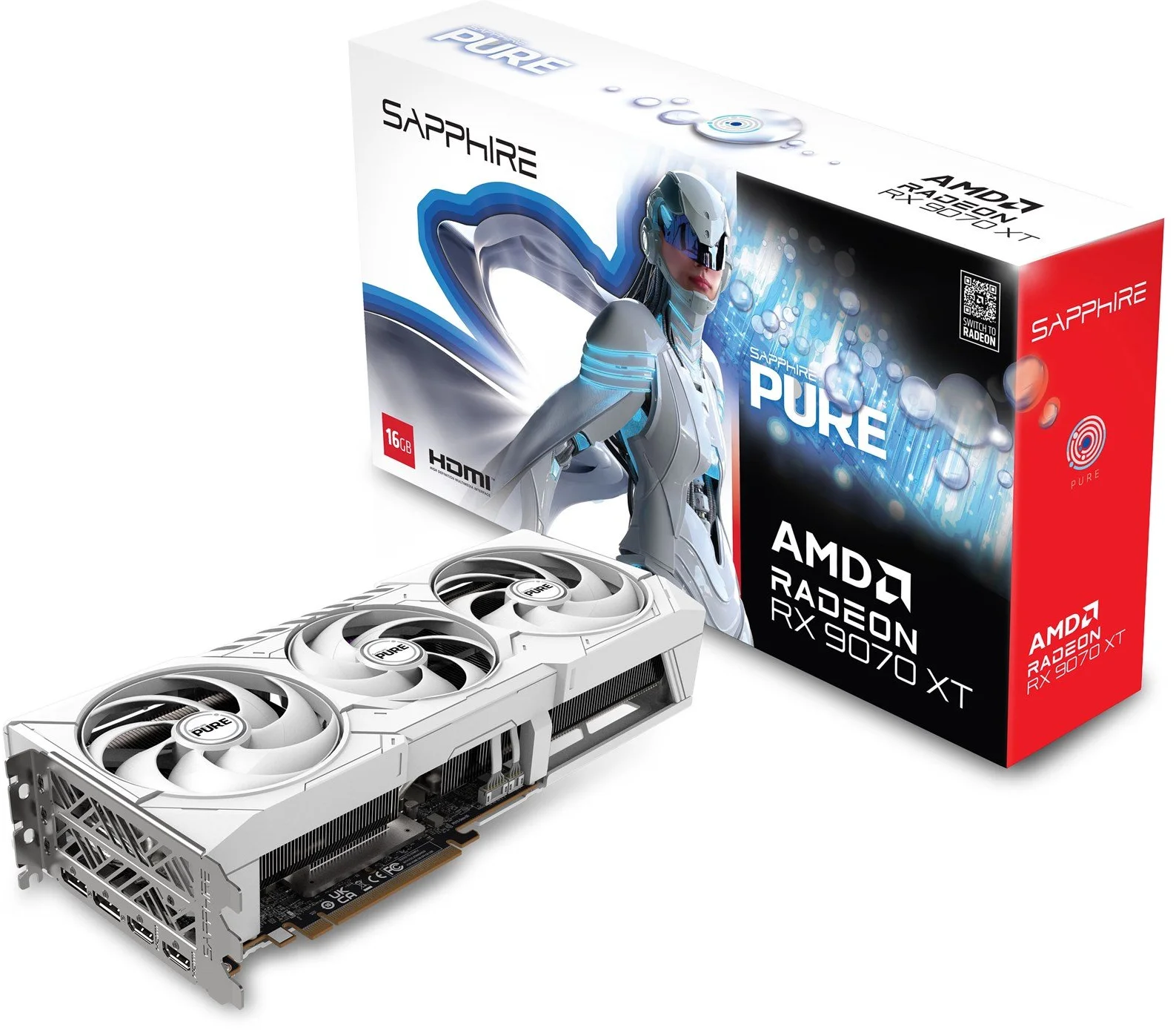 SAPPHIRE PURE Radeon RX 9070 XT GAMING 16GB