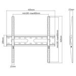 SBOX nástěnný držák 32"-70", černá (PLB-2544F-2)