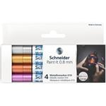 SCHNEIDER Akrylový popisovač "Paint-It 010", 4 různé barvy sada, 0,8 mm ML01011501