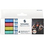 SCHNEIDER Akrylový popisovač "Paint-It 011", 4 různé kovové barvy, sada, 2 mm ML01111502