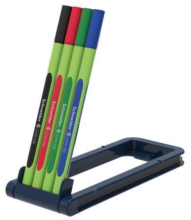 SCHNEIDER Finelinery "Line-Up", sada 4ks různých barev, 0,4 mm 