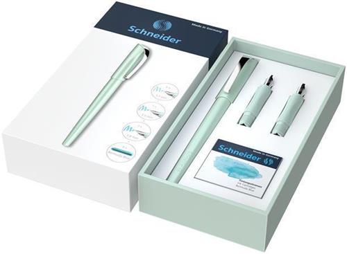 SCHNEIDER Plnicí pero "Callissima", mátově zelené, dárková sada, 1,1 mm, dárek: 1,5 a 1,8 mm hrot 14