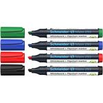 SCHNEIDER Popisovač na bílou tabuli a flipchart "Maxx 293", 4 barvy, 1-4mm, klínový hrot
