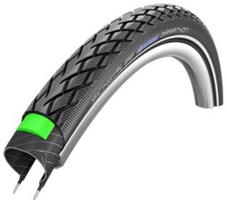 Schwalbe plášť Marathon 26x1.75 GreenGuard černá+reflexní pruh
