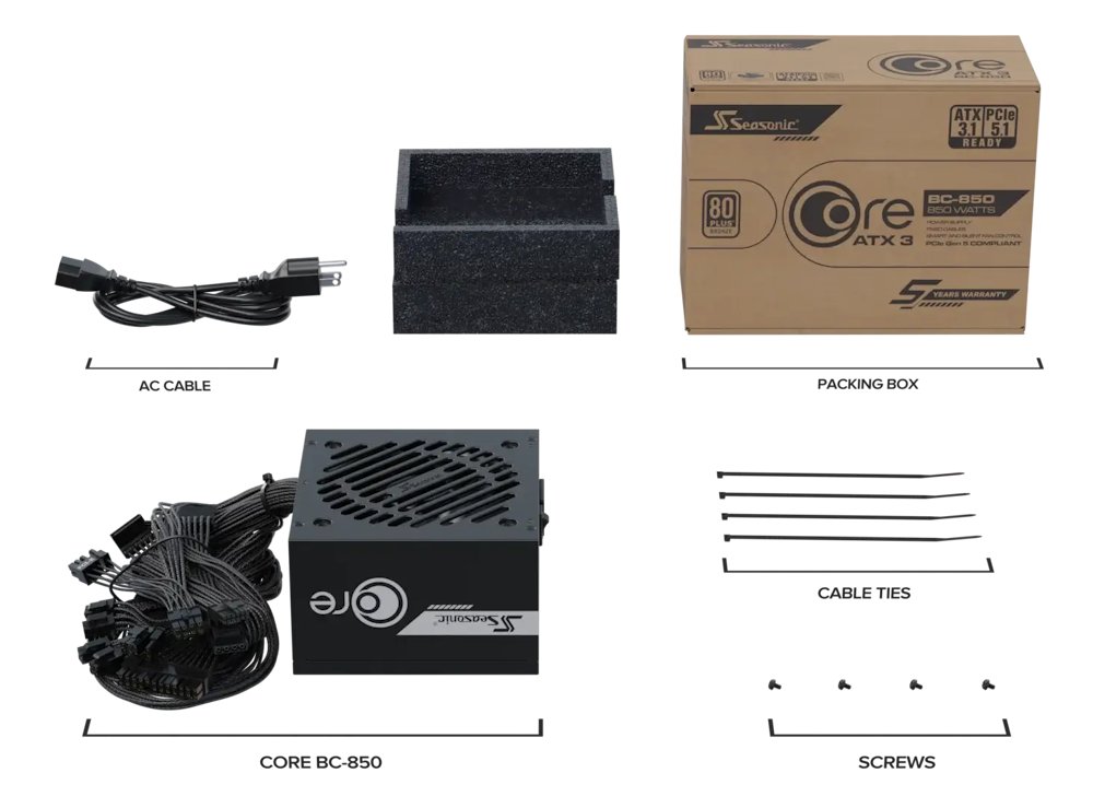 SEASONIC Core BC-850 850W