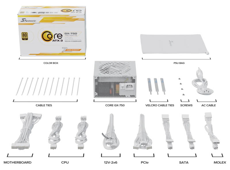 Seasonic Core GX-750 ATX 3 WHITE