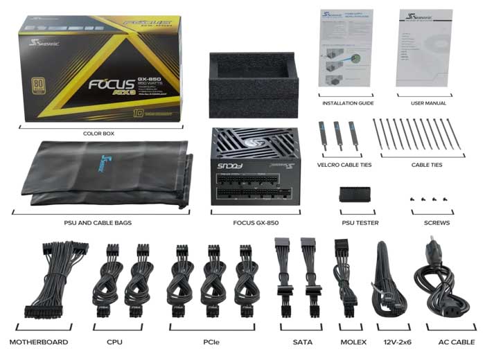 Seasonic FOCUS GX-850W ATX 3.1 V4