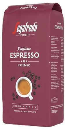 Segafredo Káva "Passione Espresso", pražená, zrnková, vakuově balená, 1000 g