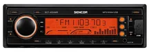 SENCOR Autorádio s přehrávačem médií SCT 4034MR oranžový display, 4x 40W, USB, SD/SDHC slot, FM tuner (18 předvoleb)