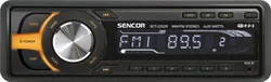 SENCOR Autorádio SCT 2202R oranžová, AM/FM RDS, 4 x 20 W, AUX in, ISO, hodiny