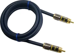 SENCOR Digitální video koaxiální kabel, Cinch/RCA-Cinch/RCA, zlatý 24K, 15m