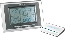 SENCOR Meteostanice SWS 80, předpověď počasí, vlhkost, hodiny, venkovní čidlo, aktualizace dat z internetu