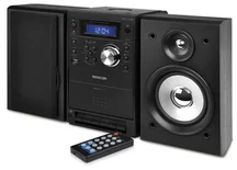 SENCOR mikrosystém SMC 704 B černý, CD, CD-R, CD-RW, MP3, LCD, USB, kazetový magnetofon, program. přehrávání CD/MP3