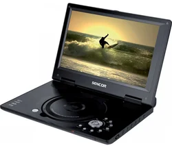 SENCOR Přenosný LCD DVD přehrávač SPV 3010, 10" (25 cm), USB, SD/MMC/MS, 2x externí Li-Ion
