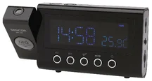 SENCOR Radiobudík SRC 300 BB černý, promítání času, teploměr, funkce sleep, zobrazení dne, AM/FM rádio