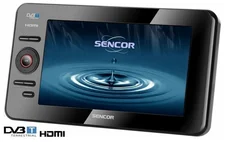 SENCOR SPV 6916M4 MK2 DVB-T TV Přenosná LCD TV,9" (23cm),DVB-T,EPG,USB