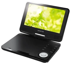 SENCOR SPV 7911M4, Přenosný LED LCD DVD přehrávač, 9" (23 cm), DVB-T MPEG4/MPEG2, Dolby Digital, USB, DO