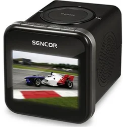 SENCOR SRC 601B, Multimediální budík, LCD 8,9 cm, 2GB + slot na karty SD/MMC, FM,, USB,XviD, DivX 4.x/5.x,MPEG-4.