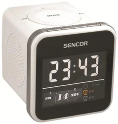 SENCOR SRC 602W, Multimediální budík, LCD 8,9 cm, 2GB + slot na karty SD/MMC, FM,, USB,XviD, DivX 4.x/5.x,MPEG-4.