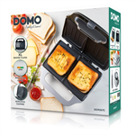 Sendvičovač na 2 sendviče XL - strieborný - DOMO DO9267C