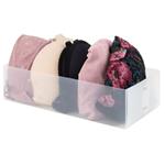 Set 3 ks velkých transparentních organizérů Compactor Optimo, 30 x 15,5 x 8 cm