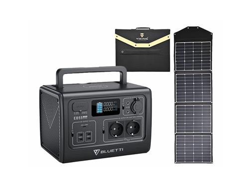 Set bateriový generátor BLUETTI EB55 a solární panel Viking L180