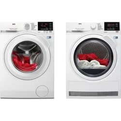 SET Pračka AEG L6FBG49WC + sušička AEG T8DBG48WC