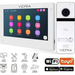 SET Videofón VERIA 3001-W (Wi-Fi) biela vstupná stanica VERIA 301