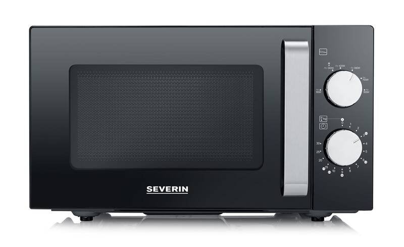 Severin MW 7761, čierna/nerezová