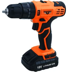 SHARKS SH 1330 Li-Ion akumulátorová vrtačka, 18 V, 28Nm, LED světlo