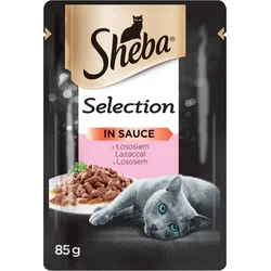Sheba Selection s lososem ve šťávě 85g
