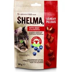 SHELMA polštářky s hovězím a borůvkami GF 60 g 