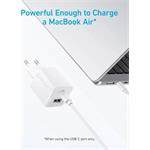 Sieťová nabíjačka Anker 323 33W, 1xUSB-C, 1xUSB-A biela