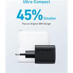 Sieťová nabíjačka Anker 323 33W, 1xUSB-C, 1xUSB-A čierna