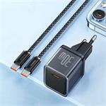 Sieťová nabíjačka Baseus GaN5 30W s káblom USB-C/USB-C 100W