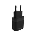 Sieťová nabíjačka FIXED s výstupom USB-C a podporou PD, 20 W, čierna