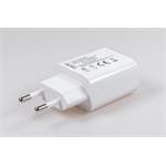 Sieťová nabíjačka Nano Solution USB-C, podpora PD, 1 m kábel, 20 W, biela