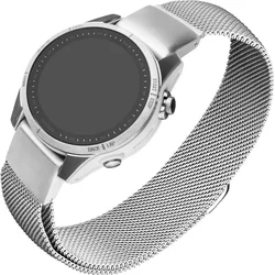 Sieťovina z nehrdzavejúcej ocele FIXED Mesh Strap pre Garmin QuickFit 20mm, strieborná