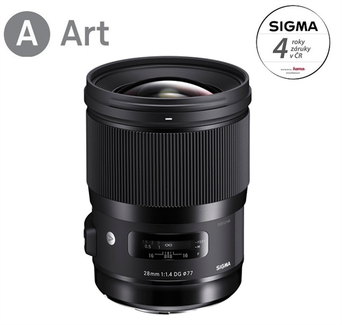 SIGMA 28mm F1.4 DG HSM Art pre Canon EF