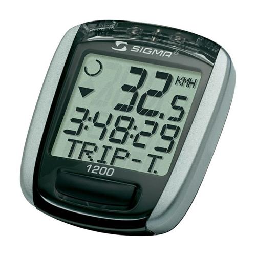 SIGMA cyklopočítač Baseline 1200 - stříbrná/černá